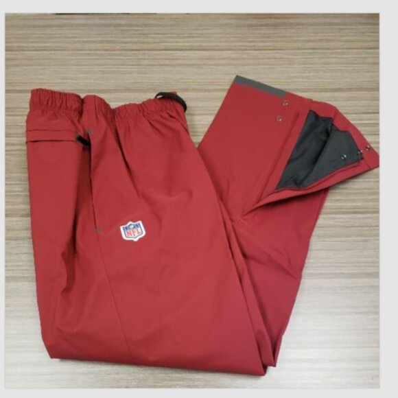 Nike NFL Waterpoof Pants Burgundy Red Sz M NEW No Tags